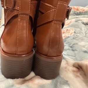 Brown Leather Ankle Boots